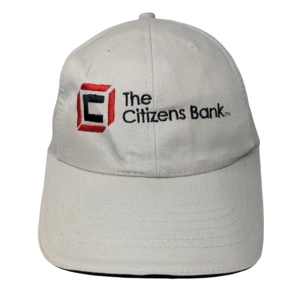 The Citizens Bank Slideback Hat Tan One Size Embroidered Norwood